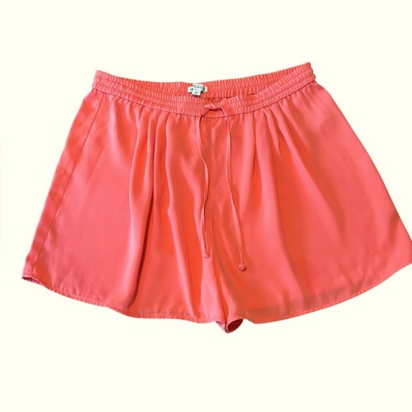 J. Crew Mercantile Coral tie-front shorts, Size Large, NWT - Picture 2 of 5
